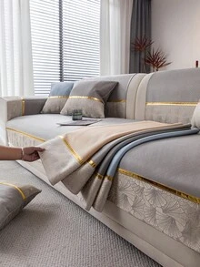 1 件夏季冰丝凉爽沙发套，百搭家居装饰宠物友好型沙发垫，适用于家庭卧室、书房、客厅和办公室椅子办公椅椅垫坐垫