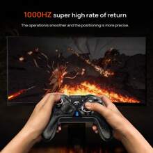 Lenovo Kabelloser Gamecontroller S05 Dual-Hall-Joysticks + Dual-Hall-Trigger Vollmechanische Tasten Unterstützt mehrere Plattformen für PC/PS/Switch Rutschfester Griff Keine Verzögerung Griff in E-Sport-Qualität