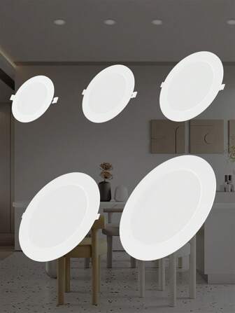 25W LED Down Light 120°Beam Angle Shop Hallway Garage Spotlights AC220V Indoor Living Room Kitchen Bedroom Cloakroom Home Recessed Ceiling Lamp Bright Safety No Flicker Eye Protection Energy Saving Modern Decoration Lighting Fixture SMD2835 Cool White 5W/10W/15W/20W