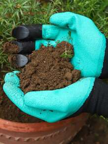 1pair Of Gardening Gloves - Waterproof, Puncture Resistant, Claw Shaped Design, Wear-Resistant, Suitable For Digging, Weeding, And Planting. Gardening Tools. Garden Labor Gloves.