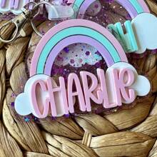Rainbow Backpack Tag | Boho Rainbow Keychain | Backpack Tag | Bookbag Tag | Back To School | Girls Name Tag | Gift For Girls,Multi-Functional,Ornamental,Letter,Stylish,Modern,Colorful,Cute,Adorable,Casual,Custom,Personalised,Unique,Customized,Ideal Gifts For Him,Ideal Gifts For Her