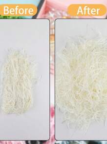 1 Packung 100g geschreddertes Geschenkpapier-Füllmaterial, Geschenkkorb-Füllmaterial, geeignet für Geschenkboxen, Geburtstaggeschenke, Hochzeitsgeschenke und Brautjungferngeschenke, kann auch für Geschenkverpackung und zum Schutz zerbrechlicher Geschenke verwendet werden.