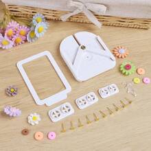 5pcs Polymer Clay Earring Making Tool Set, Includes Clay Cutting Tool, Earring Posts Inserting Tool For Jewelry Making Supplies - White - View 1