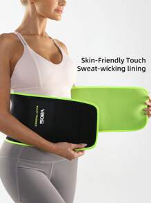 VBOSI Centură de talie din neopren unisex pentru femei și bărbați, 1 bucată - Centură reglabilă pentru slăbire, pentru susținere a abdomenului, la sală și pentru uz zilnic