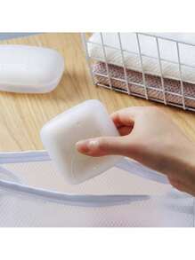 1 pièce Porte-savon transparent, étui de rangement étanche et anti-fuite pour savon, portable pour salle de bain, camping, gym, voyage, décoration de salle de bain, décoration d'automne, rentrée scolaire