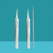 Stainless Steel Blackhead & Blemish Remover Set - Unscented Acne Extraction Tools For Face & Nose, Normal Skin Type - Professional Facial Care Kit For Whiteheads & Pimples,Blackhead Remover,Beauty,Skin Care Products,Spa,Self Care,Skin Care Tools,Face Care,Esthetician Supplies,Skin,Face Wash,Facial - Silver - View 3