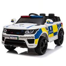 Dual Drive 12.00V 7A.H Police Car With 2.4G Remote Control White JC002 - White - View 5