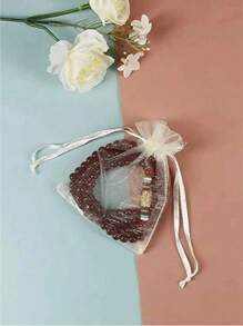 10 piezas de bolsas de regalo transparentes beige de diferentes tamaños, adecuadas para Halloween, bodas, fiestas, viajes, cumpleaños, aniversarios, con bolsas de organza transparente con cordón para joyas, dulces, papelería y otros artículos pequeños. También son adecuadas para decoración, envasado de frutas y almacenamiento de insecticidas. Adecuadas para fiestas y comidas. Excelentes para regalos de Navidad y San Valentín.