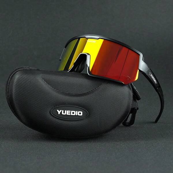 YUEDIO High Quality TR90 Cycling Z87.1 Sports Glasses With 3 Lenses Prescription Insert