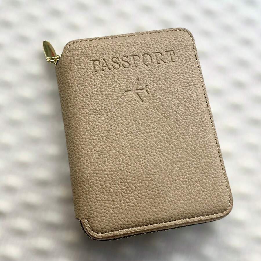 Luxury Passport Wallet - 米色 - 查看 1