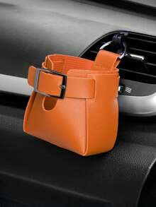 1 pieza Bolsa de almacenamiento para salida de aire del automóvil, bolsa colgante de almacenamiento para salida de aire del automóvil, caja de almacenamiento, salida de aire acondicionado, bolsa para teléfono móvil, bolsa colgante para objetos varios, suministros para decoración del automóvil, adecuado para todo tipo de vehículos, usado para almacenar y organizar pequeños artículos para mujer, organizador de almacenamiento, artículos esenciales de viaje, regreso a la escuela, almacenamiento para dormitorio - Multicolor - Ver 11