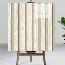 Panneaux muraux en mousse à rayures verticales auto-adhésifs, sticker mural imperméable et anti-humidité, revêtement de sol, papier peint de décoration intérieure - Peel and Stick, décoration DIY, convient pour le plafond, la cloison et les surfaces incurvées