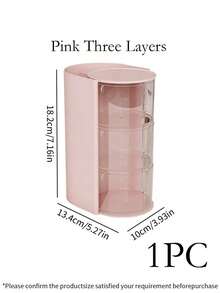 1 Peça Caixa Giratória de Armazenamento de Acessórios para Cabelo com Compartimentos Múltiplos, Organizador de Grampos e Laços de Cabelo, Caixa de Exibição de Acessórios para Cabelo de Crianças, Organizador Multiuso para Pentes, Óculos, Pincéis de Maquiagem etc., Material PET Simples e Prático, Presente Perfeito para o Dia da Criança e Aniversário