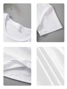 Plus Size Women's Summer Margarita Cocktail Graphic T-Shirt,Casual Comfort Top Daily Wear | Plus Size Women Clothes,Plus Size Tops,Tops Plus Size Women,Curvy Plus Size Clothes,Plus Tops,Plus Size T Shirts,Plus Size Maternity Clothes,Tshirts Women Plus Size,Birthday Gift - White - View 10