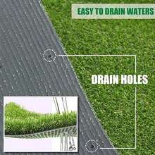 LITA Artificial Grass,0.8in Pile Height 7FT Width Cut To Length Fake Turf Outdoor Grass - 綠色 - 查看 5