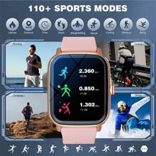 Waterproof Smart Watch, Wireless Calling /Dial, Multi -Sport Mode, Calling Reminder And Rejection, SMS Reminder, Custom Wallpaper,For IPhone/Andriod