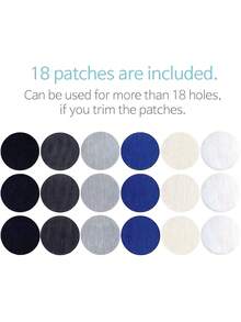 6 Self-Adhesive Shoe Repair Patches. Repairs Damaged Uppers, Holes In Linings, And Reinforces Worn Heels On Athletic Shoes. Against Tears And Abrasions. Useful For Back-To-School Wear. - Multicolor - View 5