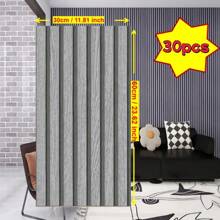 Panneaux muraux en mousse à rayures verticales auto-adhésifs, sticker mural imperméable et anti-humidité, revêtement de sol, papier peint de décoration intérieure - Peel and Stick, décoration DIY, convient pour le plafond, la cloison et les surfaces incurvées