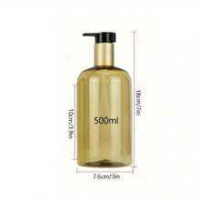 Bộ bình đựng dầu gội 500ml, 3/2 chai đựng dầu gội đầu, chai rỗng đa năng cho phòng tắm - Nhiều màu - Xem 3