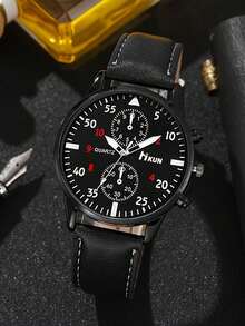 3 件套男士商务时尚钱包 + 时尚石英腕表 + 太阳镜，礼盒套装，情人节/父亲节送给他的完美礼物