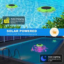 Luces flotantes solares para piscina, luces flotantes RGB que cambian de color para piscina, luces solares LED flotantes a prueba de agua IP68 que pueden colgarse, adecuadas para piscinas de verano, jacuzzis, bodas, caminos y decoraciones de fiestas.