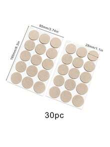 30/48 Stück Set rutschfeste Tisch- und Stuhlgleiter, beige, verschleißfest, Geräuschminderung, Schutzgleiter für Möbel, braune Möbelgleiter (Das Produkt hat nach dem Anbringen eine rutschfeste Funktion, vermeiden Sie es, den Hocker zu stark zu ziehen, um Beschädigungen am Boden zu vermeiden)