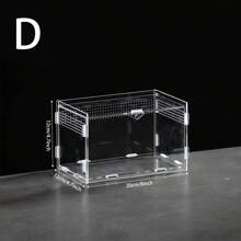 High Transparency Leak-Proof Acrylic Terrarium For Snakes And Lizards - Easy Clean, Breathable Design For Pet Care And Observation, Rectangle Shape