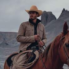 Classic Western Felt Cowboy Hat With Wide Brim For Outdoor Use - 1 Pack Style 2: Khaki - View 3
