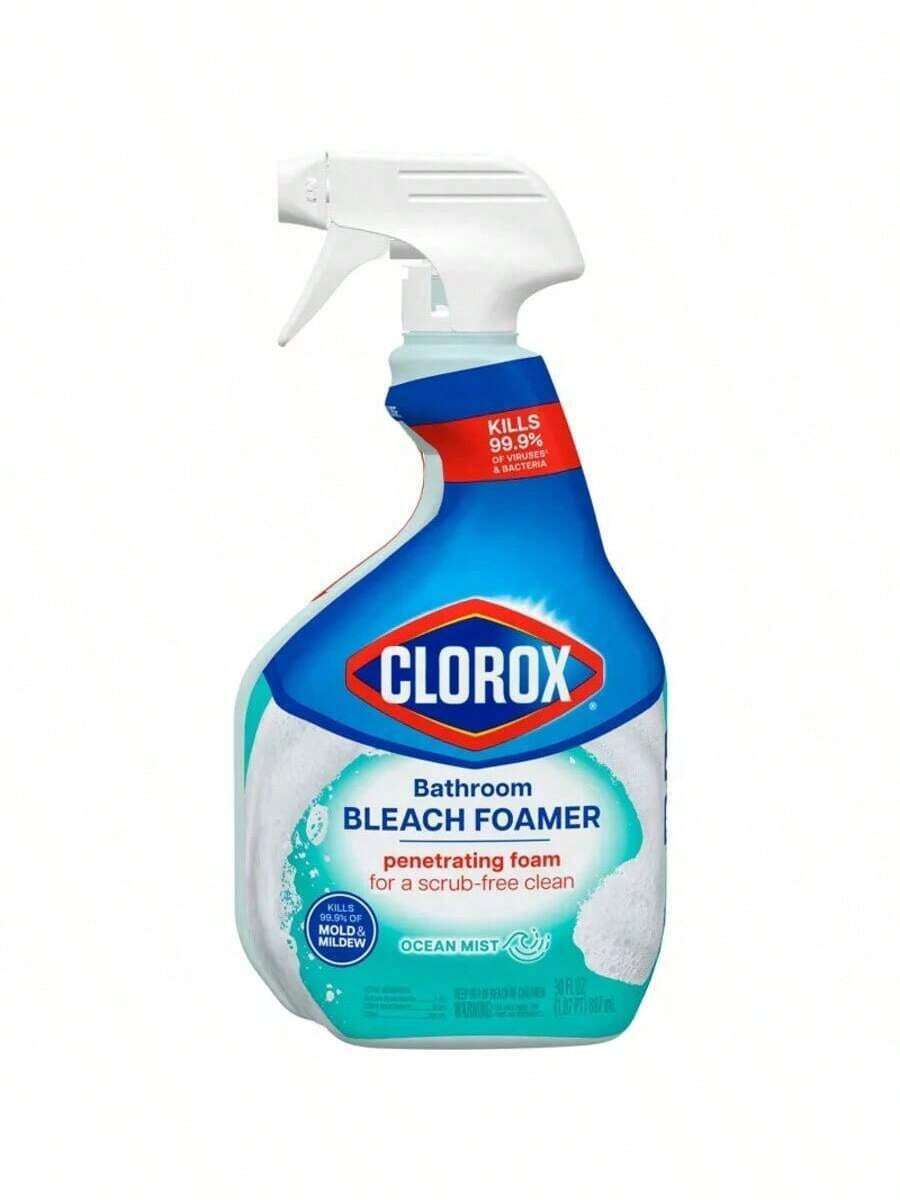 Clorox Bathroom Foamer With Bleach Spray Bottle Ocean Mist - 30 Fl Oz - White - View 1