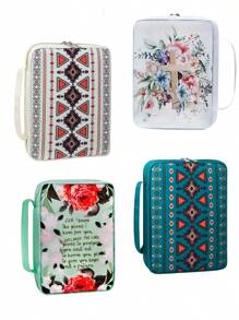 Bible Cover For Women With Flowers Printing, Bible Case,Bible Bag, Study Bible Case,Covers For Bible,Bible Boooks Covers