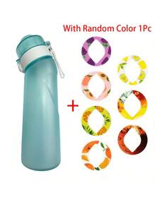 1 pièce Bouteille d'eau aromatisée de 750 ml/25 oz, ensemble de démarrage de bouteille, bouteille à boire avec une capsule d'arôme aléatoire. Convient pour les salles de sport, les écoles. Bouteille d'eau aromatisée (les capsules d'arôme n'améliorent que l'odeur, pas le goût). Ne change pas le goût de l'eau, ne fait que la rendre très parfumée.