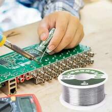 100克1.0毫米打火机焊锡丝全新打火机不锈钢焊锡丝一次性铜铁镍电池极片焊接通用焊锡丝多用途焊锡丝 - 无铅金属，非常适合打火机和一般焊接需求