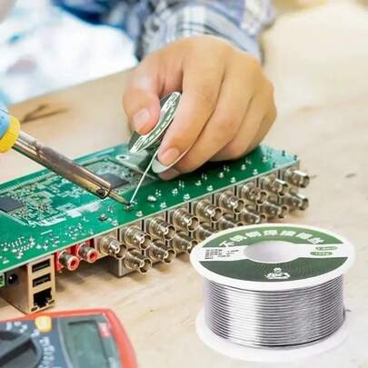 100克1.0毫米打火机焊锡丝全新打火机不锈钢焊锡丝一次性铜铁镍电池极片焊接通用焊锡丝多用途焊锡丝 - 无铅金属，非常适合打火机和一般焊接需求