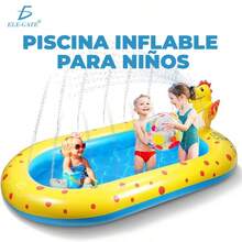 Piscina inflable con aspersores - Blanco - Ver 4