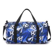 Bolsa de viaje para niños, bolsa de lona con diseño de dinosaurio para niños y niñas, bolso de fin de semana, bolsa de pijamada, bolsa de gimnasia o baile, regalo
