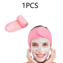 1pc Women Simple Headband With Magic Paste, Adjustable Size, Solid Color, Suitable For Makeup, Face Wash, Yoga, Sports, Spa And Bathroom,Gym,Hair Accessories,Turban Headband, Hairband Fall Winter Hair Band For Vacation Outfits Woman Elegant Scarf