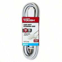 Hyper Tough 10-Foot 3-Outlet Light-Duty Extension Cord, White - 1 Pcs - View 3