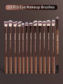 MAANGE 1pc/13pcs/16pcs Metal Tube Professional Makeup Brush Set With Foundation Brush Loose Powder Brush Concealer Brush Eyeshadow Brush Blush Brush Makeup Tools Kit Travel Makeup Brush Set Gift For Women & Girl,Brush Set,Makeup Brush Kit,Make Up Brush Set,Make Up Set Complete,Makeup Brush Set,Complete Makeup Kit,Brush Kit,Brushes Makeup Set,Makeup Gift Set,Set - Coffee Brown - View 14