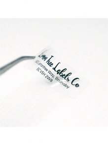 Etiquetas de dirección de retorno de 6*3cm, etiquetas de dirección personalizadas, etiquetas de dirección para bodas, etiquetas de dirección personalizadas, etiquetas de dirección transparentes, pegatinas de dirección de retorno, pegatina de dirección de empresa