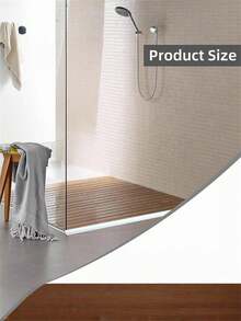 1 Pc Rubber Shower Barrier Bathroom Water Stopper Water Barrier Retaining Strip Dry And Wet Separation Door Sealing Strip - Multicolor - View 7