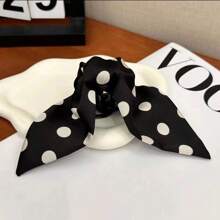 1pc Polka Dot Bow Claw Clip, Tail Hair Clip For High Ponytails Fashion Hair Accessories