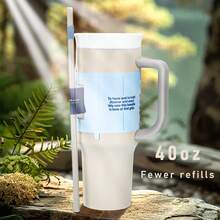 Owalaa Water Bottle 32oz And 40oz ,Multiple Colors Are Available,With Straw,Heat Preservation Time More Than 24 Hours, Cold And Hot Water Can Be Insulated, Can Make Coffee, Frozen Drinks, Beautiful Appearance, Exquisite Workmanship, Suitable For Camping, Work, Indoor Use.Halloween Day - Khaki - View 1