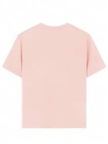 1pc Girls Teens Heart & Smiling Face Print Short Sleeve T-Shirt, Comfortable & Fashionable Summer Top For Students & Young Girls