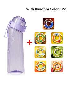 1 个运动水瓶，含 1 个随机熊形口味豆荚，0 糖 0 卡路里口味豆荚，情人节礼物，生日礼物，适合健身房，口味随机 - 彩色 - 查看 7