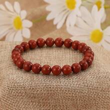 Vibe Green Jade Bracelet - Healing Wealth Bracelet - Jade Beaded Bracelet Women Men - Bring Good Luck Prosperity And Emotional Balance - Adjustable Size - 碧玉 - 查看 7