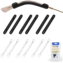 Anti-Slip Elastic Glasses Ear Grip Comfort Eyeglasses Retainers Behind The Ears For Reading Glasses Sunglasses ,Silicone Eyeglasses Temple Tips Sleeve Retainer, - Black&clear - View 2