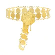 1 pièce Nouvelle chaîne de taille en alliage, accessoire de bijoux de corps pour la danse du ventre, accessoires de gros d'Asie du Sud-Est
