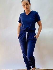 Scrub Sets - Navy Blue - View 3
