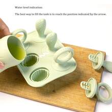 6-Cavity Silicone Baby Teething Popsicle Mold, Teether Ice Pop, Ice Cream Popsicle Maker Mold, Frozen Teething Soothing Toy For Babies