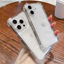 Premium See-Through Bumper Case Designed To Protect  Models 16, 15, 14, 13, 12, And 11 Pro And Pro Max, As Well As 16, 15, And 14 Plus, Featuring A Sleek Acrylic Clear Ultra-Slim Design. - Trong suốt - Xem 4